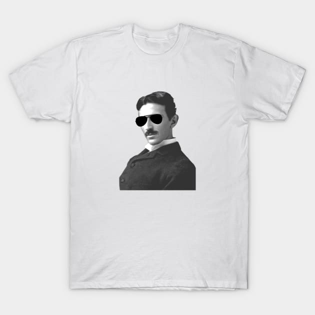 Nicola Tesla Sunglasses Science Physics Lover T-Shirt by Marham19